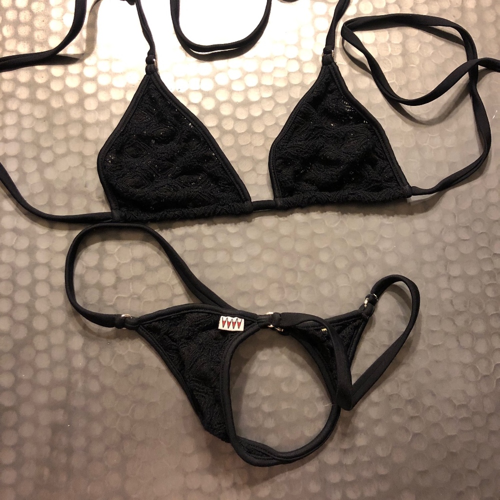 Wicked Weasel Diamond Lace Bikini Medium